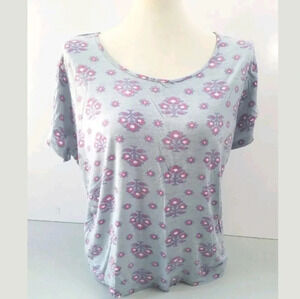 Ellen Orton Knit Top Blouse Size Large